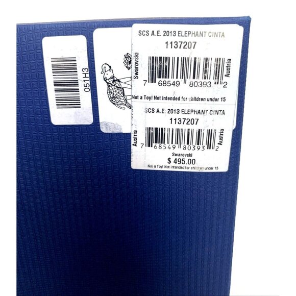 Swarovski Cinta Elephant Crystal Figurine SCS Annual Edition 2013 1137207 Retire - Picture 12 of 12